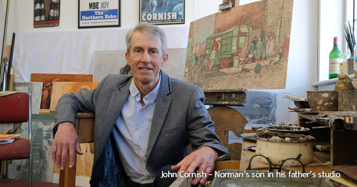 John Cornish - Norman’s son in his father’s studio